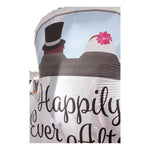 Balon din Folie Metalizata, Flippy, Figurina Masina, Model Nunta Happily Ever After, Tema Nunta, 60 x 63 cm, Ambalaj
