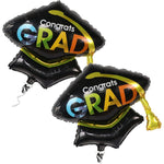 Balon din Folie Metalizata, Flippy, Figurina, Model Toca Congrats Grad, Tematica Absolvire, 66x66 cm, Ambalaj