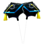 Balon din Folie Metalizata, Flippy, Figurina, Model Toca Congrats Grad, Tematica Absolvire, 56x70 cm, Ambalaj