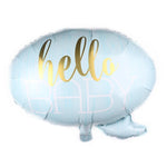Balon din Folie Metalizata, Flippy, Figurina Norisor, Tema Hello Baby , 59x50 cm, Ambalaj Individual, Pai Inclus,