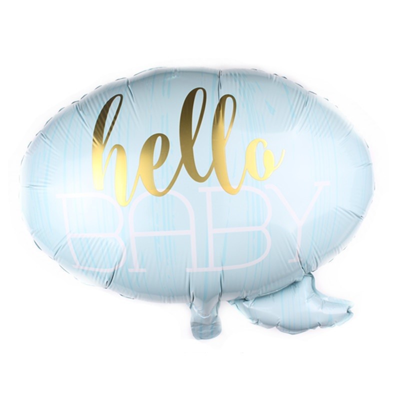 Balon din Folie Metalizata, Flippy, Figurina Norisor, Tema Hello Baby , 59x50 cm, Ambalaj Individual, Pai Inclus,