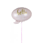 Balon din Folie Metalizata, Flippy, Figurina Norisor, Tema Hello Baby , 59x50 cm, Ambalaj Individual, Pai Inclus,