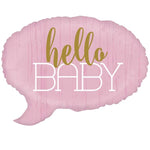 Balon din Folie Metalizata, Flippy, Figurina Norisor, Tema Hello Baby , 59x50 cm, Ambalaj Individual, Pai Inclus,