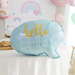 Balon din Folie Metalizata, Flippy, Figurina Norisor, Tema Hello Baby , 59x50 cm, Ambalaj Individual, Pai Inclus,