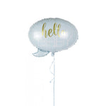 Balon din Folie Metalizata, Flippy, Figurina Norisor, Tema Hello Baby , 59x50 cm, Ambalaj Individual, Pai Inclus,