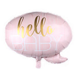 Balon din Folie Metalizata, Flippy, Figurina Norisor, Tema Hello Baby , 59x50 cm, Ambalaj Individual, Pai Inclus,