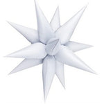 Balon din Folie Metalizata, Flippy, Figurina Stea 3D, 66 cm, Ambalaj Individual, Pai inclus, Umflare cu Aer sau Heliu,