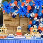 Balon din Folie Metalizata, Flippy, Figurina Stea 3D, 66 cm, Ambalaj Individual, Pai inclus, Umflare cu Aer sau Heliu,