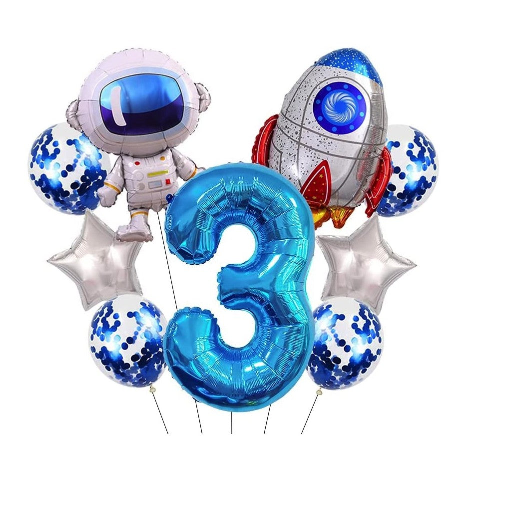 Balon din Folie Metalizata, Flippy, Figurina Stea, Model Simplu, Tematica Aniversare, 40 cm, Ambalaj Individual, Pai