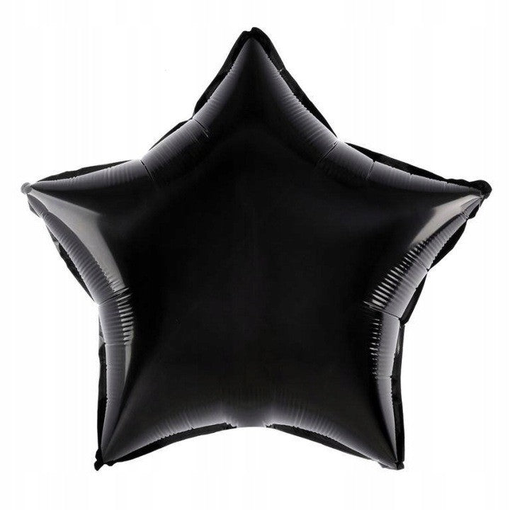 Balon din Folie Metalizata, Flippy, Figurina Stea, Model Simplu, Tematica Aniversare, 40 cm, Ambalaj Individual, Pai