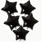 Balon din Folie Metalizata, Flippy, Figurina Stea, Model Simplu, Tematica Aniversare, 40 cm, Ambalaj Individual, Pai