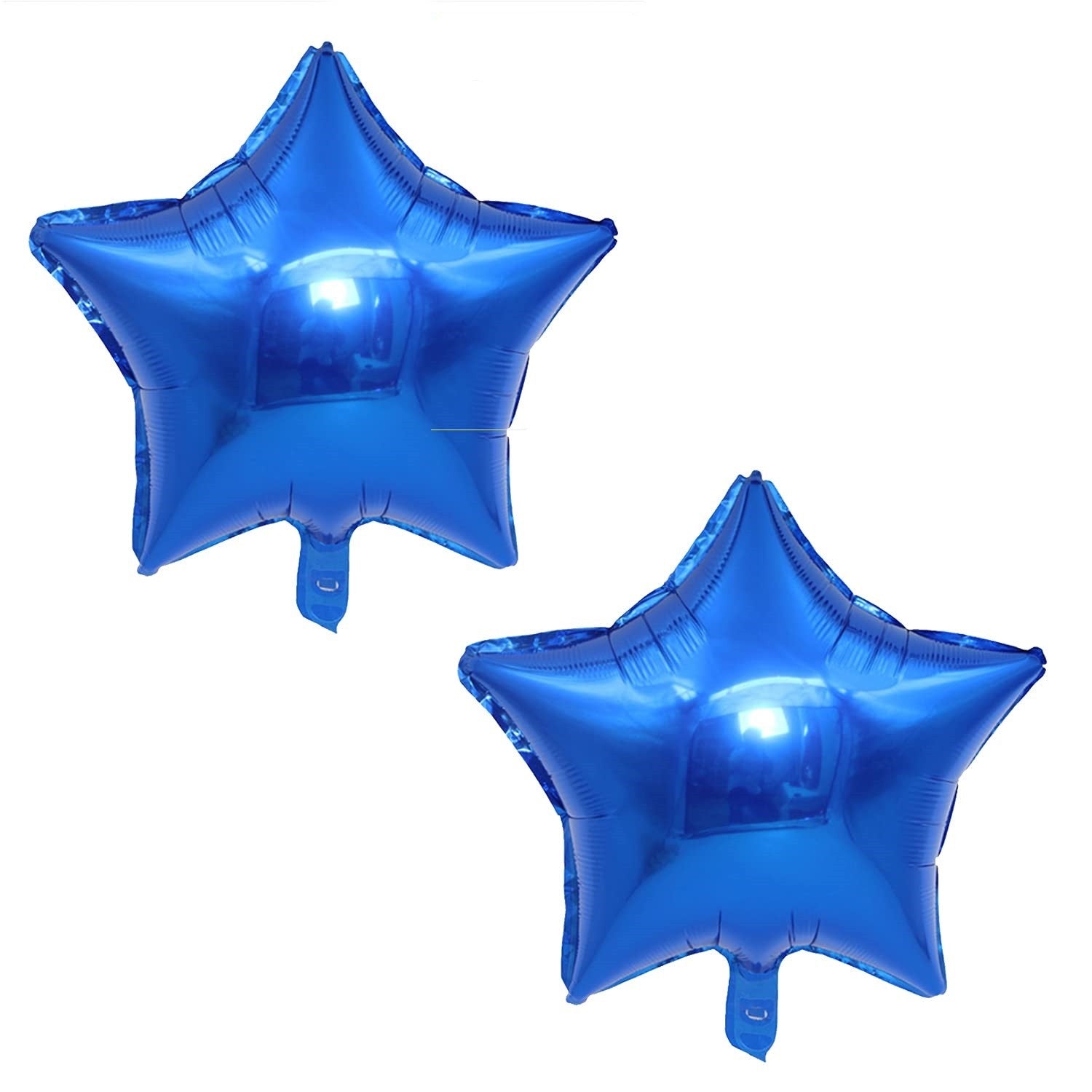 Balon din Folie Metalizata, Flippy, Figurina Stea, Model Simplu, Tematica Aniversare, 40 cm, Ambalaj Individual, Pai