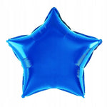 Balon din Folie Metalizata, Flippy, Figurina Stea, Model Simplu, Tematica Aniversare, 40 cm, Ambalaj Individual, Pai