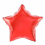 Balon din Folie Metalizata, Flippy, Figurina Stea, Model Simplu, Tematica Aniversare, 40 cm, Ambalaj Individual, Pai