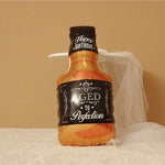 Balon din Folie Metalizata, Flippy, Figurina Sticla de Whisky, Tema Aniversare, 90x45 cm, Ambalaj Individual, Pai