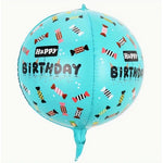 Balon din Folie Metalizata, Flippy, Figurine 4D, Model Happy Birthday, Tematica Aniversara Bombonele, 63x24 cm, Ambalaj