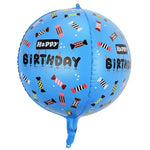 Balon din Folie Metalizata, Flippy, Figurine 4D, Model Happy Birthday, Tematica Aniversara Bombonele, 63x24 cm, Ambalaj