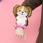 Balon din Folie Metalizata, Flippy, Figurine Animalute, Tip Bratara, Model Catel, 13 x 35 cm, Ambalaj Individual, Pai