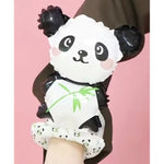 Balon din Folie Metalizata, Flippy, Figurine Animalute, Tip Bratara, Model Panda, 13 x 35 cm, Ambalaj Individual, Pai