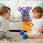 Balon din Folie Metalizata, Flippy, Figurine Animalute, Tip Bratara, Model Soricel, Ambalaj Individual, Pai Inclus,