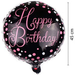 Balon din Folie Metalizata, Flippy, Figurine, Model 2, Happy Birthday, Tematica Aniversare, 45 cm, Ambalaj Individual,