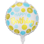 Balon din Folie Metalizata, Flippy, Figurine, Model 5, Happy Birthday, Tematica Aniversare, 45 cm, Ambalaj Individual,