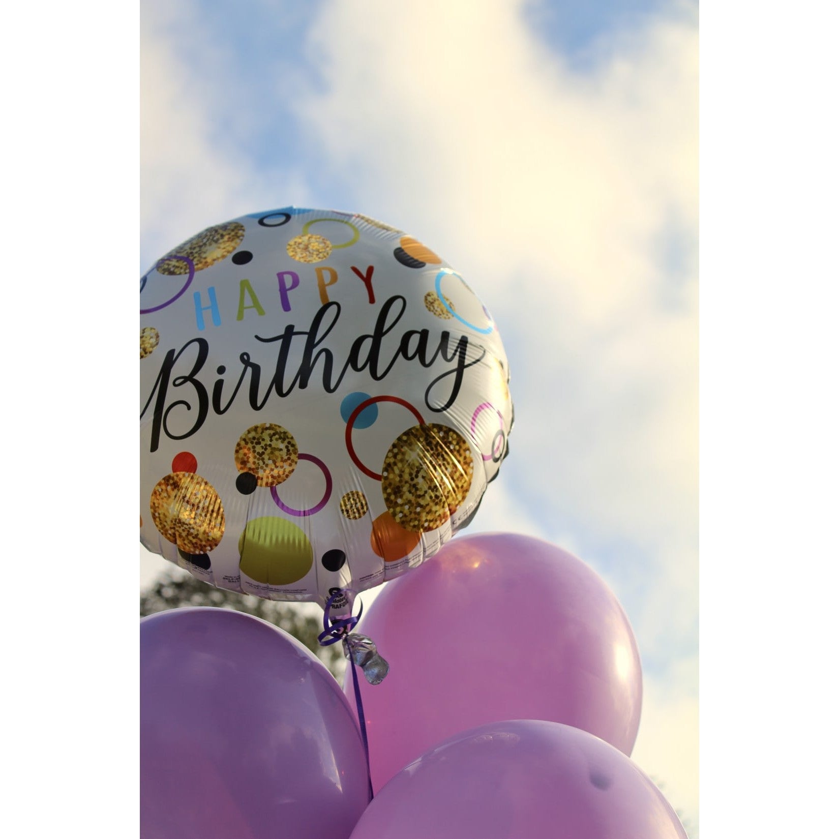 Balon din Folie Metalizata, Flippy, Figurine, Model 6, Happy Birthday, Tematica Aniversare, 45 cm, Ambalaj Individual,