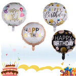 Balon din Folie Metalizata, Flippy, Figurine, Model 6, Happy Birthday, Tematica Aniversare, 45 cm, Ambalaj Individual,