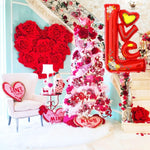 Balon din Folie Metalizata, Flippy, Figurine, Model LOVE, Tematica Iubire, 110x64 cm, Ambalaj Individual, Pai Inclus,