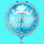 Balon din Folie Metalizata, Flippy, Figurine, Model Prince, Happy Birthday, Tematica Aniversare, 45 cm, Ambalaj