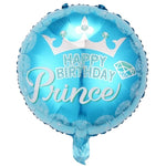 Balon din Folie Metalizata, Flippy, Figurine, Model Prince, Happy Birthday, Tematica Aniversare, 45 cm, Ambalaj