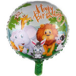 Balon din Folie Metalizata, Flippy, Mini Figurina Rotunda, Model Animalute, Happy Birthday, Tematica Aniversare, 45 cm,