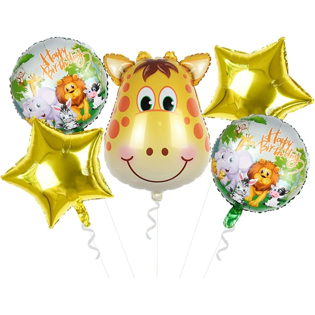 Balon din Folie Metalizata, Flippy, Mini Figurina Rotunda, Model Animalute, Happy Birthday, Tematica Aniversare, 45 cm,