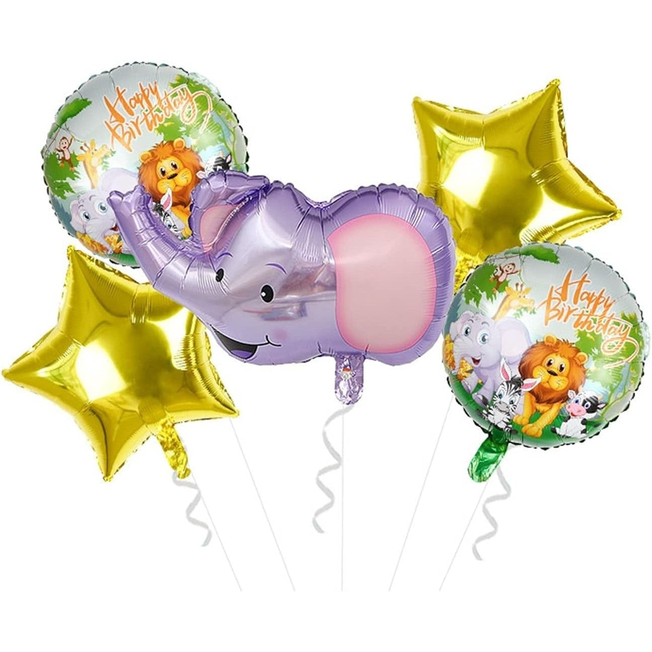 Balon din Folie Metalizata, Flippy, Mini Figurina Rotunda, Model Animalute, Happy Birthday, Tematica Aniversare, 45 cm,
