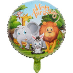 Balon din Folie Metalizata, Flippy, Mini Figurina Rotunda, Model Animalute, Happy Birthday, Tematica Aniversare, 45 cm,
