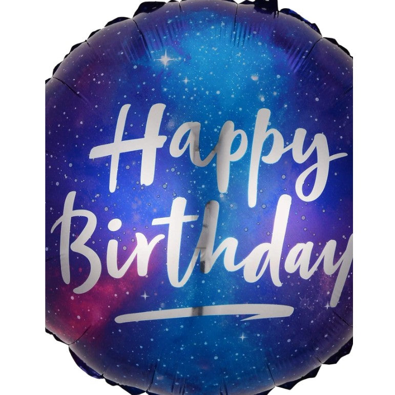 Balon din Folie Metalizata, Flippy, Mini Figurina Rotunda, Model Cer Instelat, Happy Birthday, Tematica Aniversare, 45