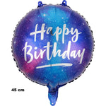 Balon din Folie Metalizata, Flippy, Mini Figurina Rotunda, Model Cer Instelat, Happy Birthday, Tematica Aniversare, 45