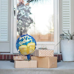 Balon din Folie Metalizata, Flippy, Mini Figurina Rotunda, Model Halbe de Bere, Happy Birthday, Tematica Aniversare, 45