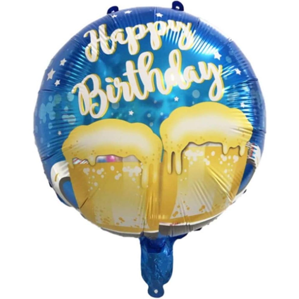 Balon din Folie Metalizata, Flippy, Mini Figurina Rotunda, Model Halbe de Bere, Happy Birthday, Tematica Aniversare, 45