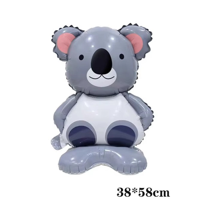 Balon din Folie Metalizata, Flippy, Mini Figurine Animalute, Model Koala, Tematica Aniversare, 38x58 cm, Ambalaj