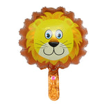 Balon din Folie Metalizata, Flippy, Mini Figurine Animalute, Model Leu, Tematica Aniversare, 34x43 cm, Ambalaj