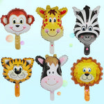 Balon din Folie Metalizata, Flippy, Mini Figurine Animalute, Model Leu, Tematica Aniversare, 34x43 cm, Ambalaj