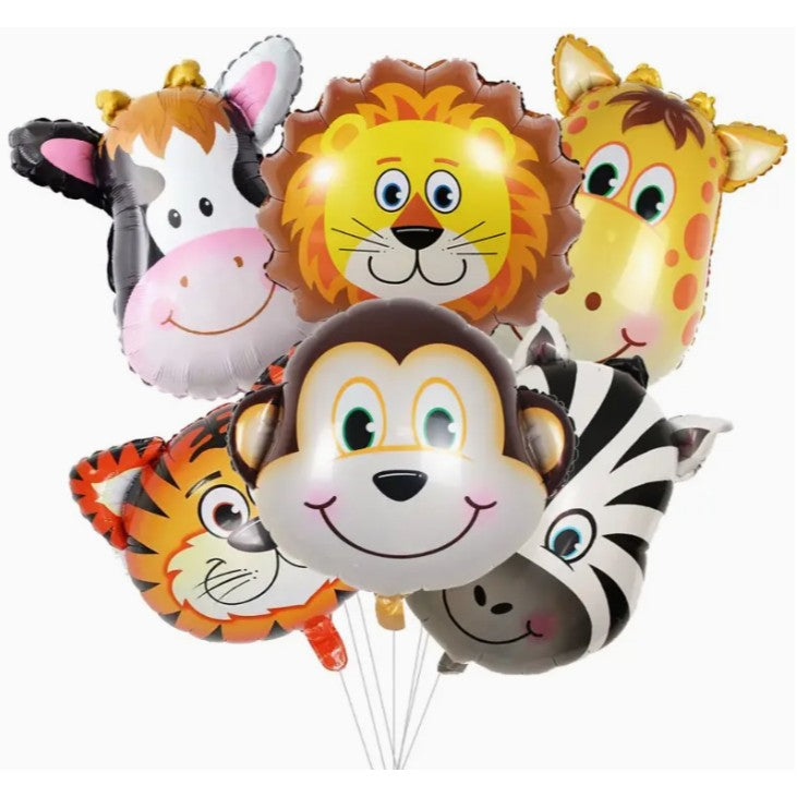 Balon din Folie Metalizata, Flippy, Mini Figurine Animalute, Model Leu, Tematica Aniversare, 34x43 cm, Ambalaj