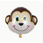 Balon din Folie Metalizata, Flippy, Mini Figurine Animalute, Model Maimutica, Tematica Aniversare, 42x42 cm, Ambalaj