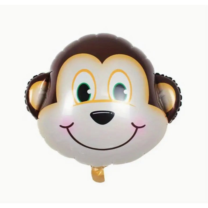 Balon din Folie Metalizata, Flippy, Mini Figurine Animalute, Model Maimutica, Tematica Aniversare, 42x42 cm, Ambalaj