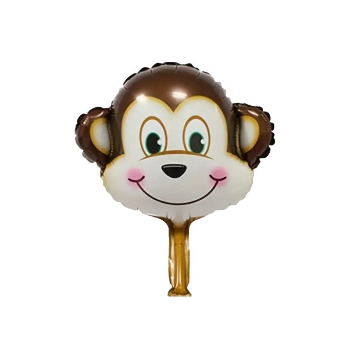 Balon din Folie Metalizata, Flippy, Mini Figurine Animalute, Model Maimutica, Tematica Aniversare, 42x42 cm, Ambalaj