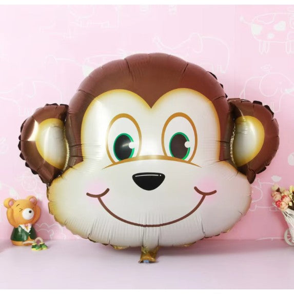 Balon din Folie Metalizata, Flippy, Mini Figurine Animalute, Model Maimutica, Tematica Aniversare, 42x42 cm, Ambalaj