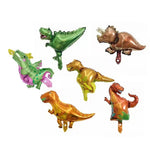 Balon din Folie Metalizata, Flippy, Mini Figurine Dinozauri, Model Triceratops, Tematica Aniversare, 47x32 cm, Ambalaj