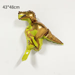 Balon din Folie Metalizata, Flippy, Mini Figurine Dinozauri, Model Velociraptor, Tematica Aniversare, 48x43 cm, Ambalaj