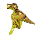 Balon din Folie Metalizata, Flippy, Mini Figurine Dinozauri, Model Velociraptor, Tematica Aniversare, 48x43 cm, Ambalaj